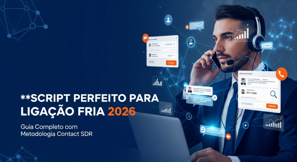 Um operador BDR realizando uma ligação, ele esta de terno gravata e aparenta profissionalismo.